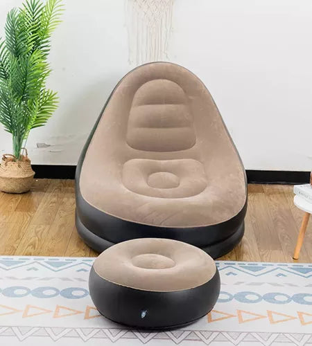 InflaLuxe™ – Sofá Inflable Premium + Combo 3 en 1